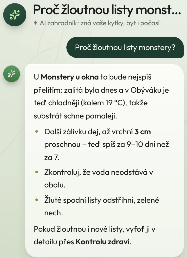 Odpověď Huberta